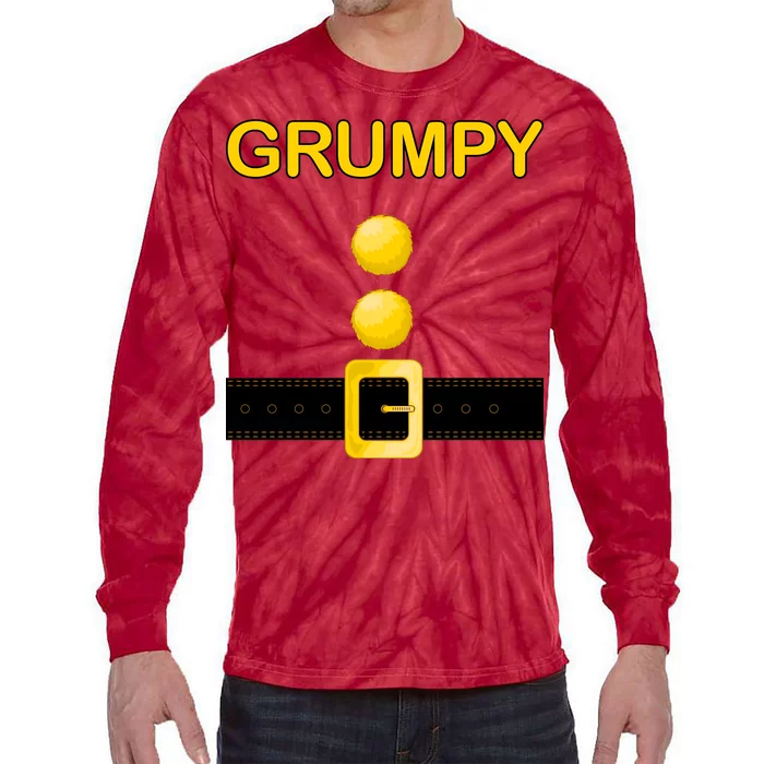 Grumpy Dwarf Costume Tie-Dye Long Sleeve Shirt