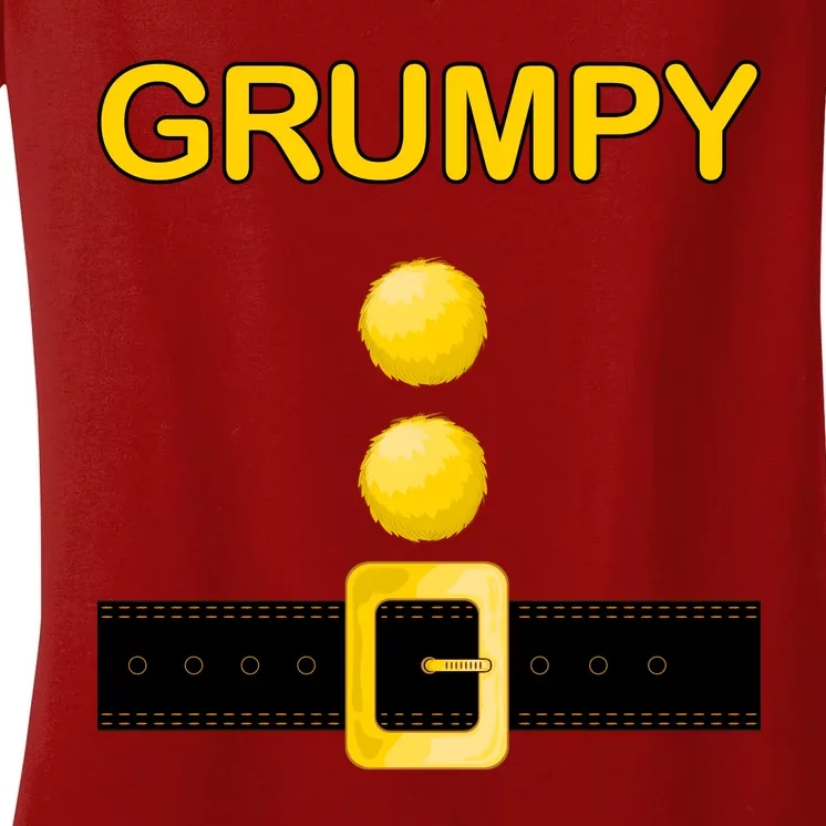 Grumpy Dwarf Costume Women's V-Neck T-Shirt