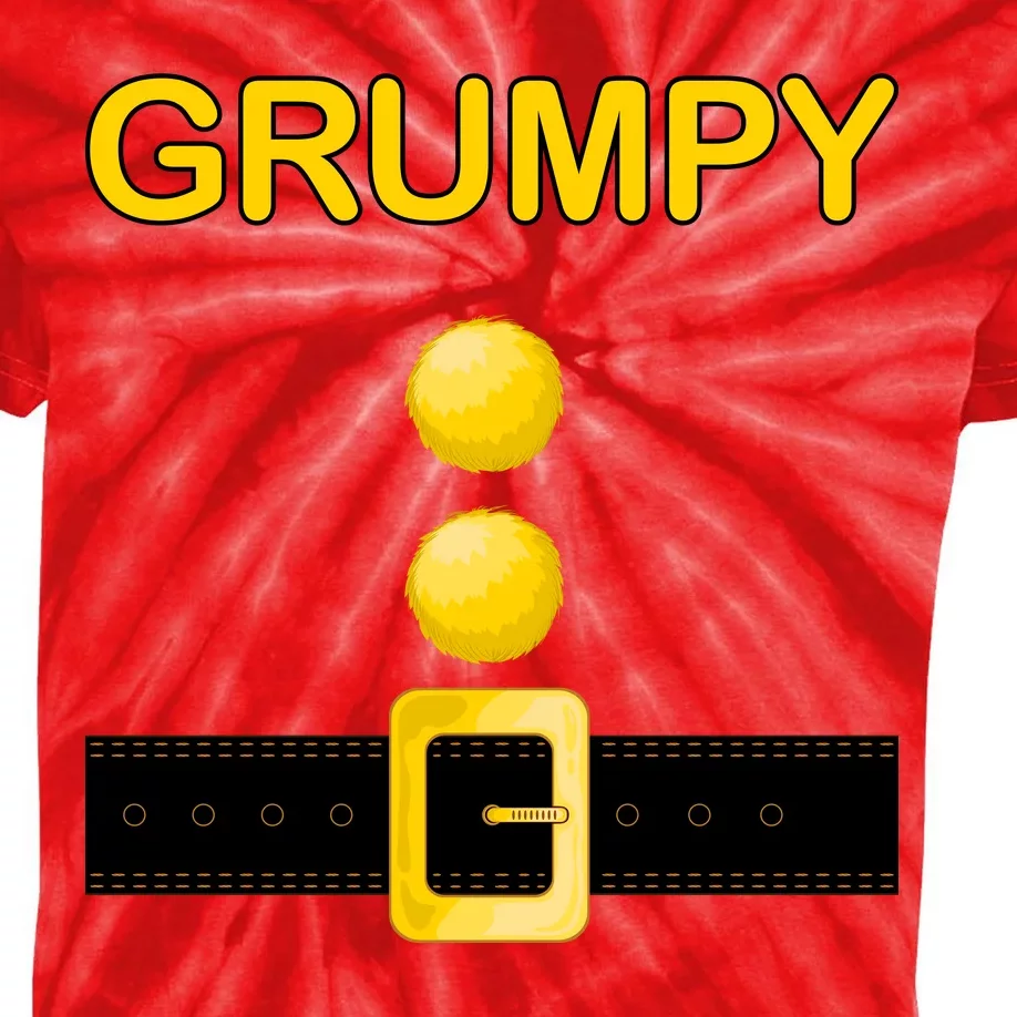 Grumpy Dwarf Costume Kids Tie-Dye T-Shirt