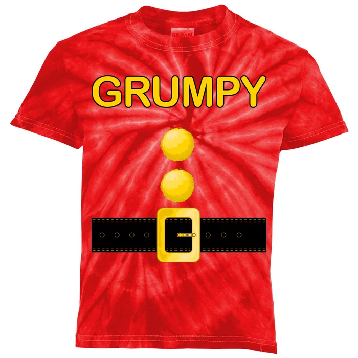 Grumpy Dwarf Costume Kids Tie-Dye T-Shirt