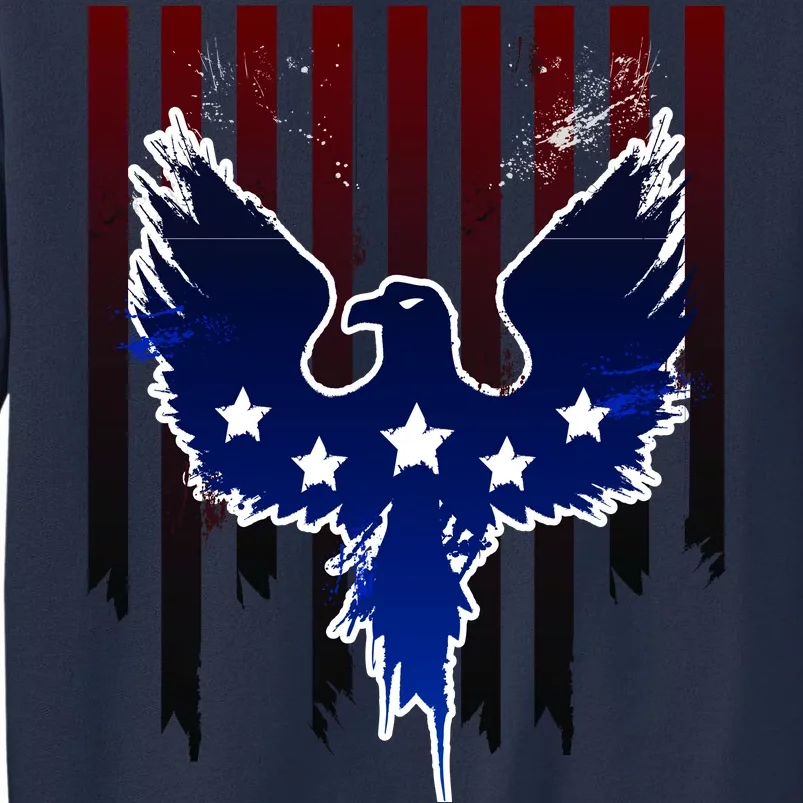 Grunge American Eagle USA Flag Sweatshirt