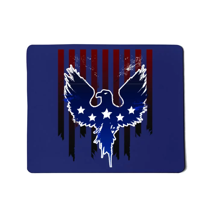 Grunge American Eagle USA Flag Mousepad