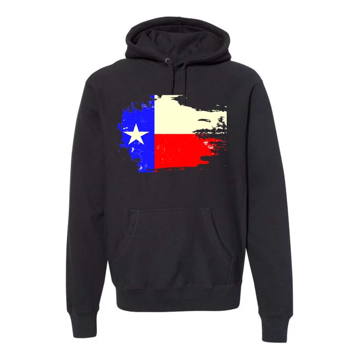 Grunge Texas Flag Premium Hoodie