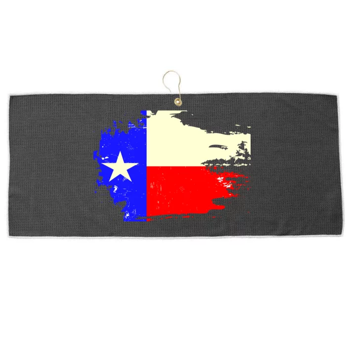 Grunge Texas Flag Large Microfiber Waffle Golf Towel