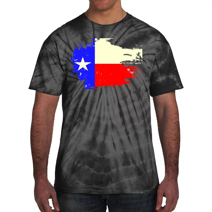 Grunge Texas Flag Tie-Dye T-Shirt