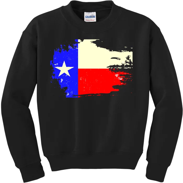 Grunge Texas Flag Kids Sweatshirt