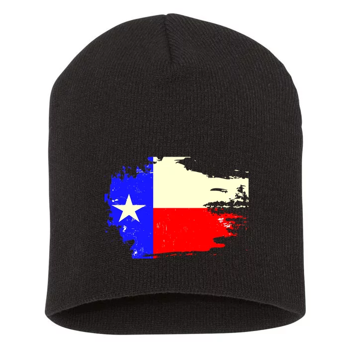 Grunge Texas Flag Short Acrylic Beanie