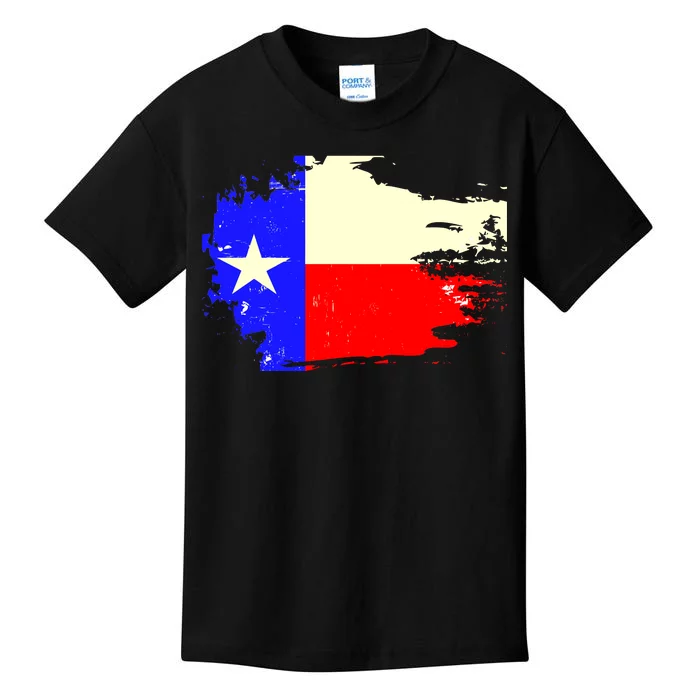 Grunge Texas Flag Kids T-Shirt