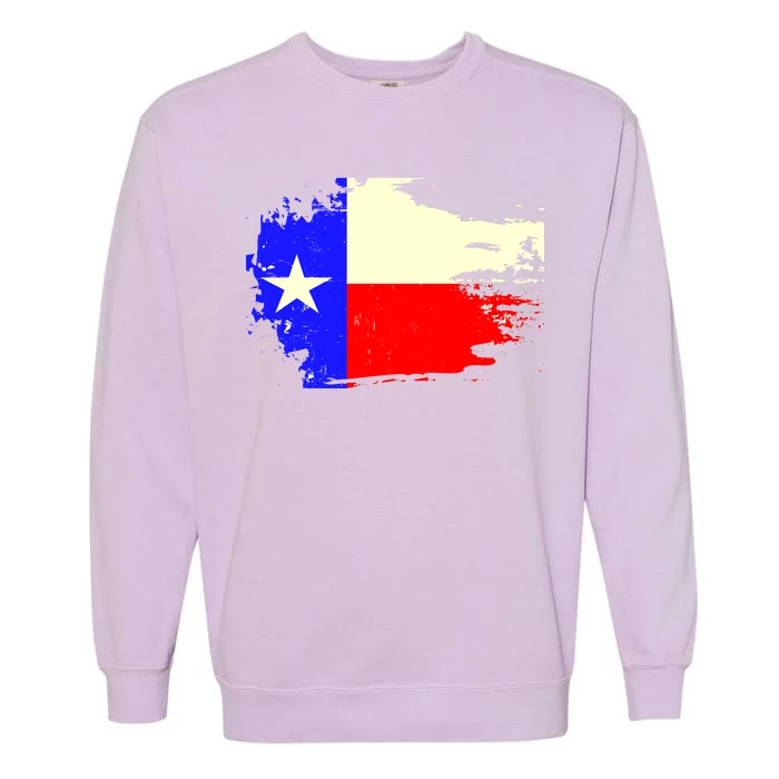 Grunge Texas Flag Garment-Dyed Sweatshirt