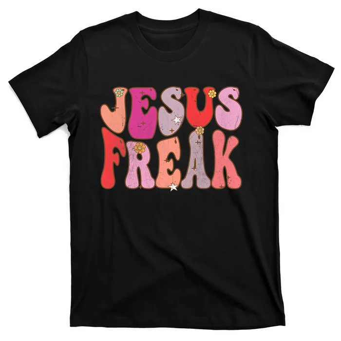 Groovy Retro Vintage Jesus Freak Funny Love Christian T-Shirt