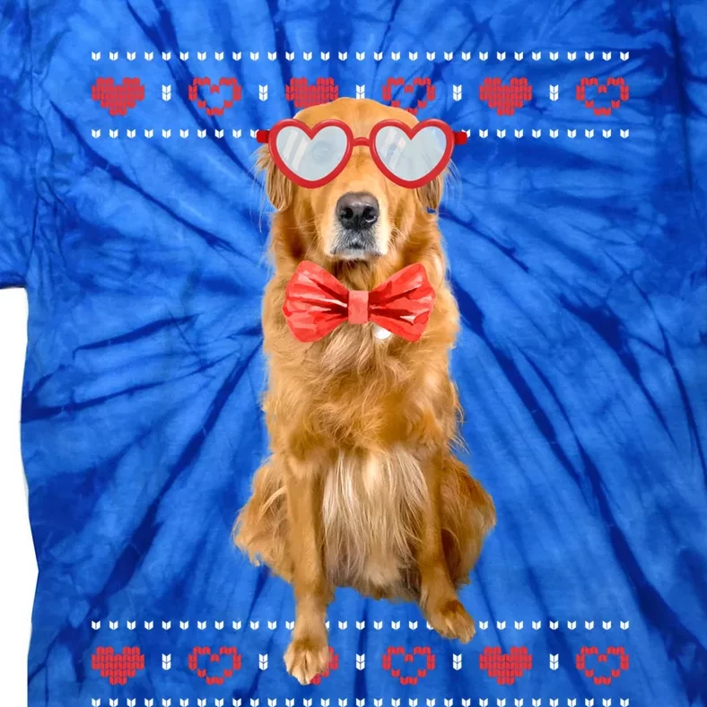 Golden Retriever Valentines Day Idea And Valentine Cool Gift Tie-Dye T-Shirt