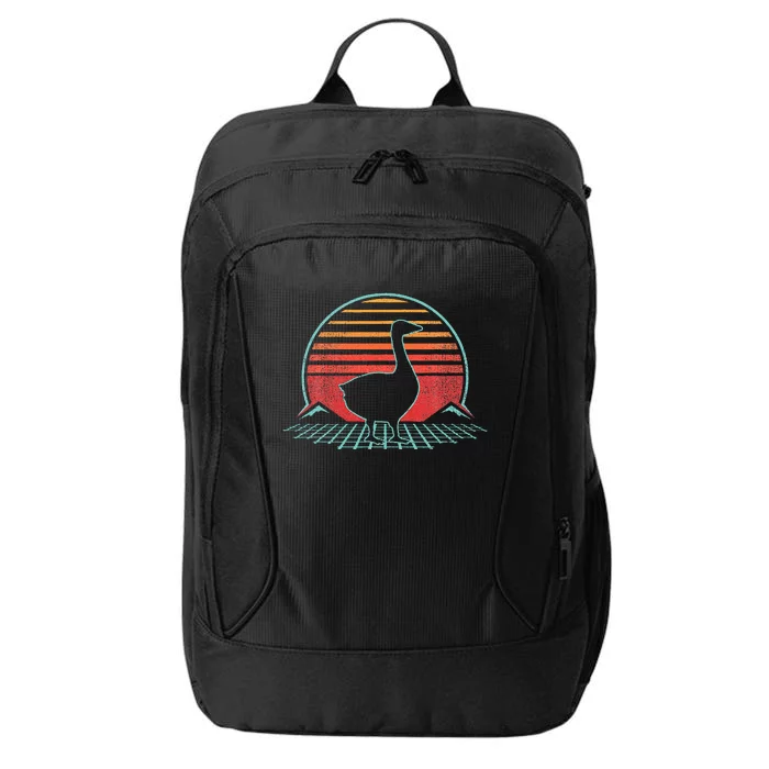 Goose Retro Vintage 80s Style Animal Lover Gift City Backpack