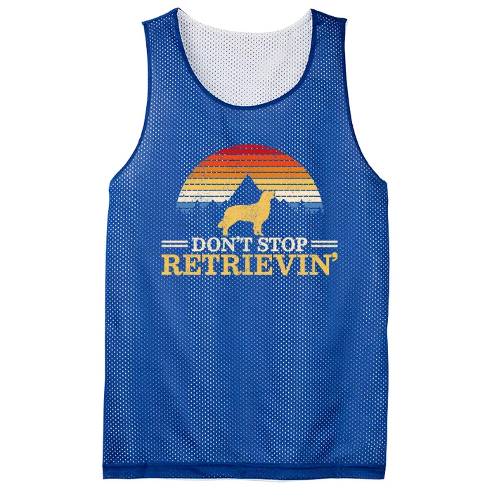 Golden Retriever Vintage Dont Stop Retrievin Funny Gift Cute Gift Mesh Reversible Basketball Jersey Tank