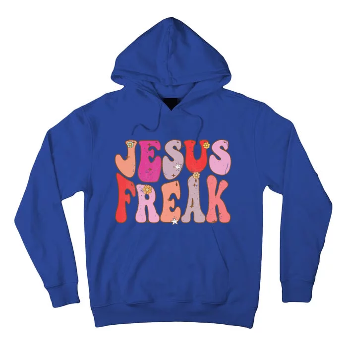 Groovy Retro Vintage Jesus Freak Funny Love Christian Tall Hoodie