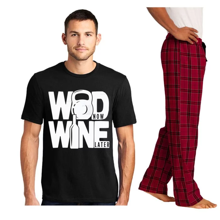 Gym Rats Wod Now Wine Later Gift Pajama Set