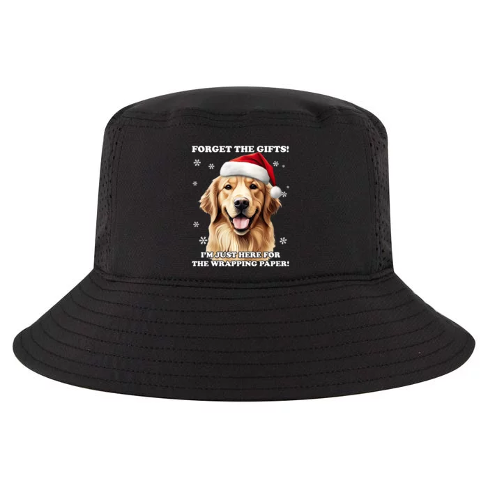 Golden Retriever With Christmas Hat For Funny Dog Christmas Cool Comfort Performance Bucket Hat