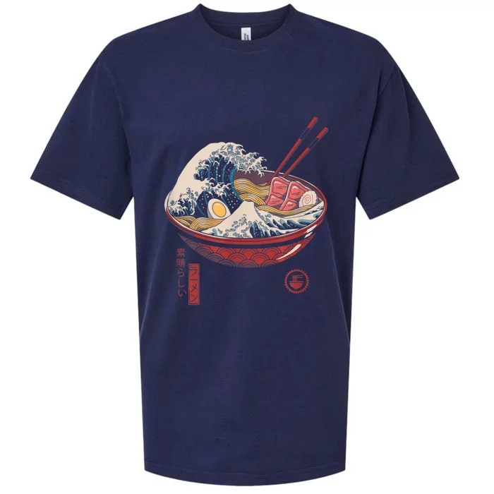 Great Ramen Wave Off Kanagawa Funny Japanese Food Sueded Cloud Jersey T-Shirt