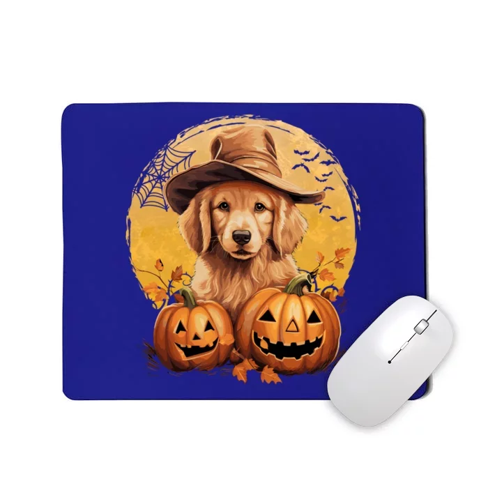 Golden Retriever Witch Howloween Pawsome Pumpkin Halloween Meaningful Gift Mousepad