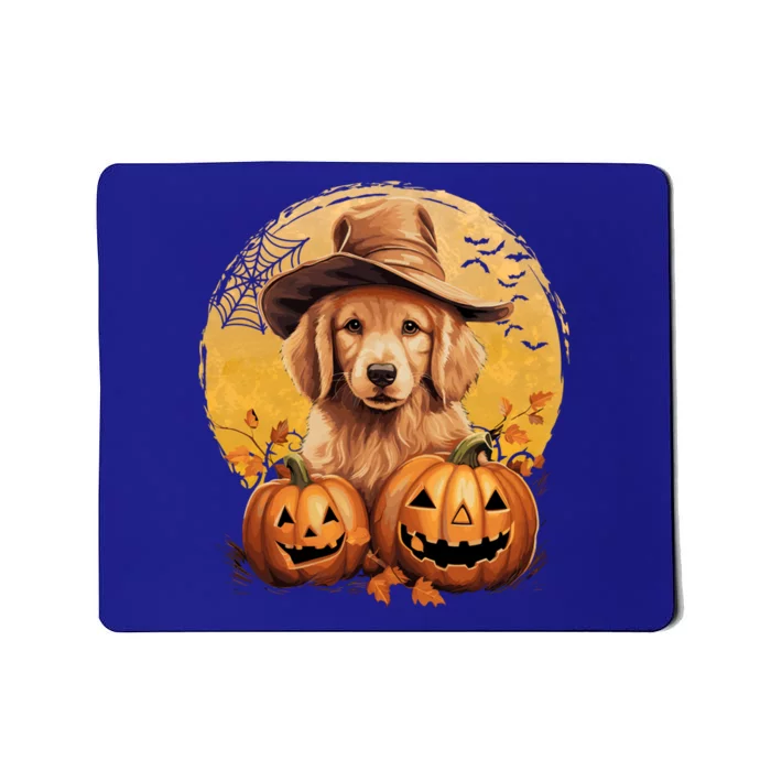 Golden Retriever Witch Howloween Pawsome Pumpkin Halloween Meaningful Gift Mousepad