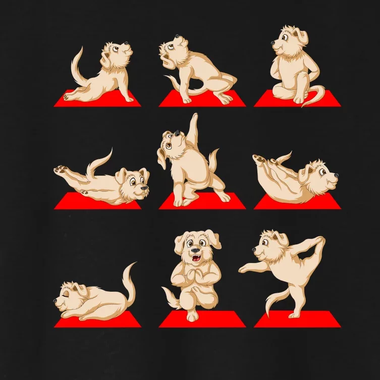 Golden Retriver Yoga Women's Crop Top Tee