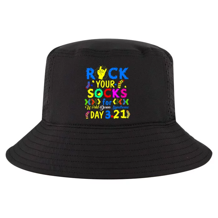 Gifts Rock Your Socks Down Syndrome Day Awareness Cool Comfort Performance Bucket Hat