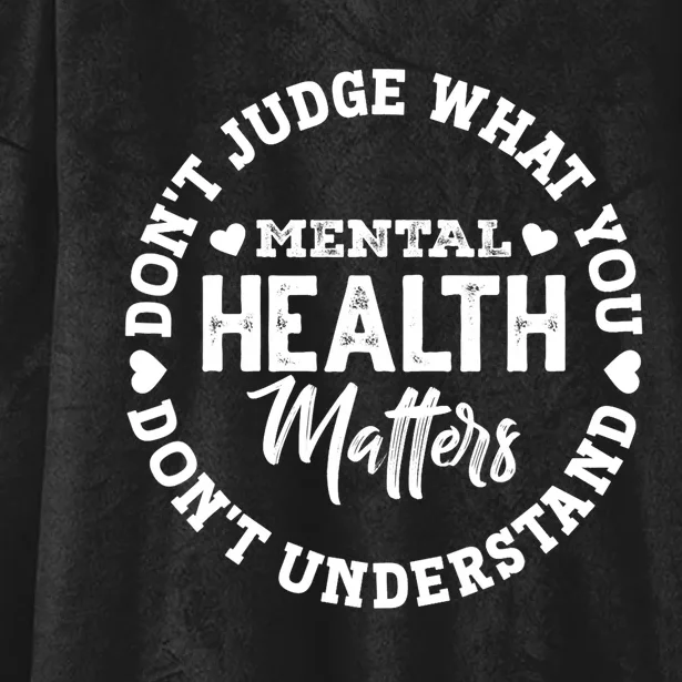 Green Ribbon You Dont Understand Mental Health Awareness Hooded Wearable Blanket