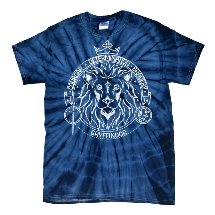 Gryffindor Lion Vintage Emblem Tie-Dye T-Shirt