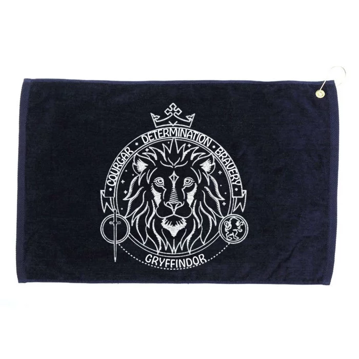 Gryffindor Lion Vintage Emblem Grommeted Golf Towel