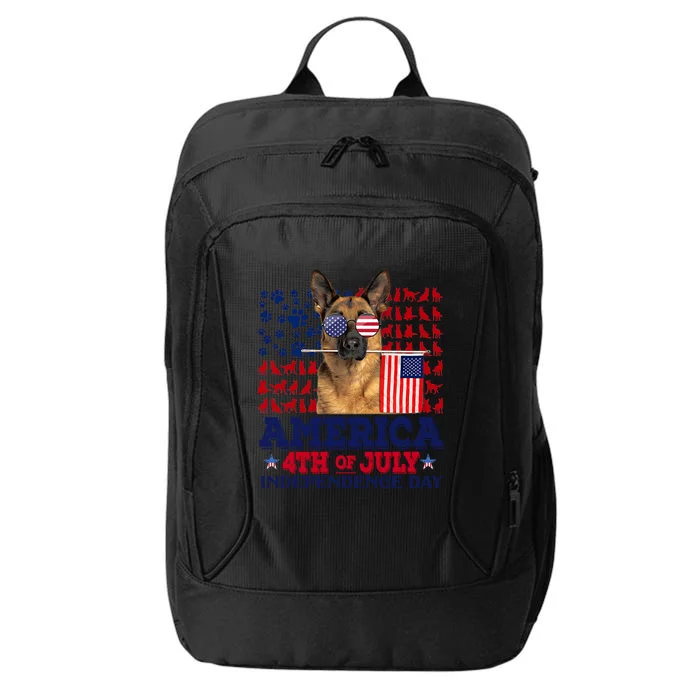 Ger Shepherd 4th Of July Proud Cool Gift City Backpack