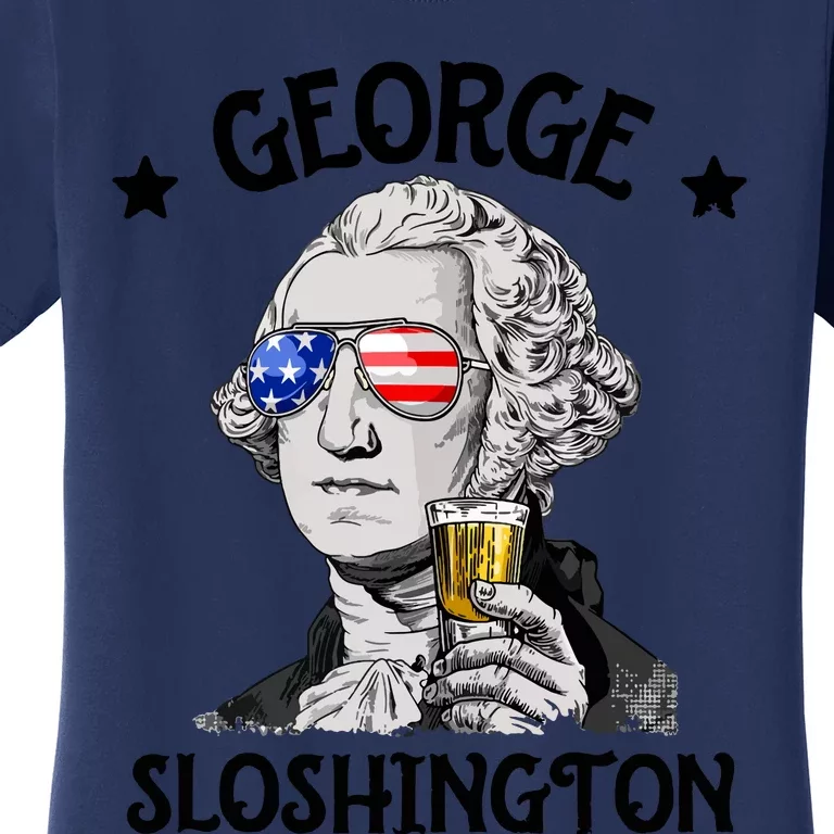 George Sloshington 4th Of July Funny Washington Women's T-Shirt