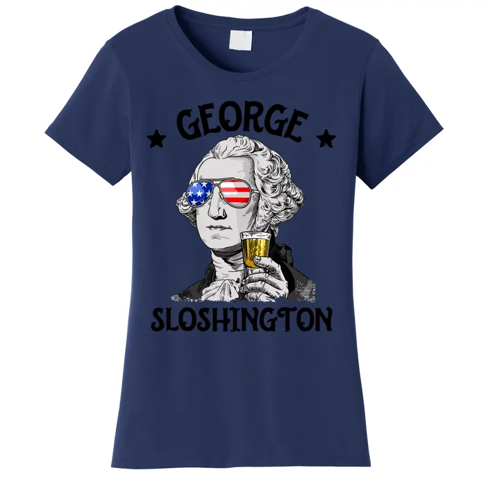 George Sloshington 4th Of July Funny Washington Women's T-Shirt