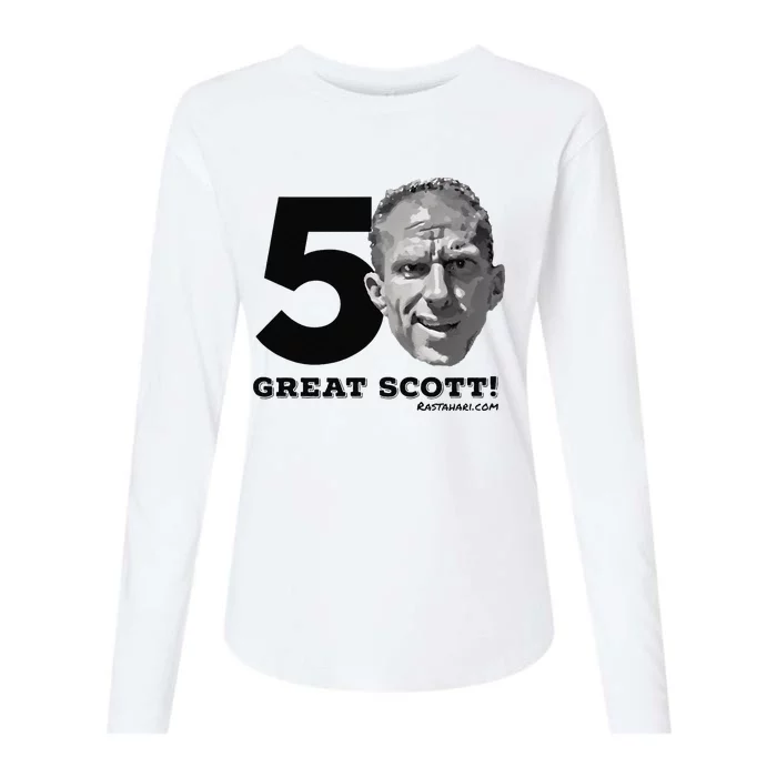 Great Scott 50 Womens Cotton Relaxed Long Sleeve T-Shirt