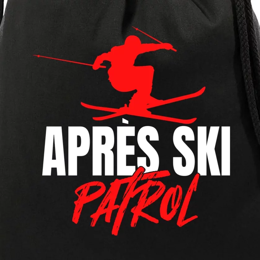 Great Skier 80s Retro Apresski Patrol Wear 90s Skiing Drawstring Bag