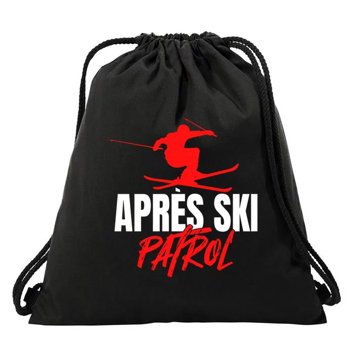 Great Skier 80s Retro Apresski Patrol Wear 90s Skiing Drawstring Bag