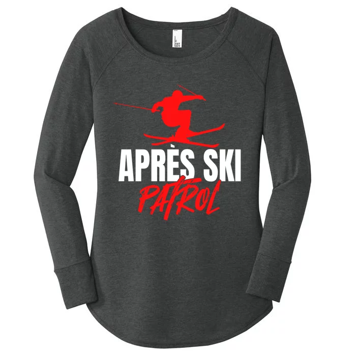 Great Skier 80s Retro Apresski Patrol Wear 90s Skiing Women's Perfect Tri Tunic Long Sleeve Shirt