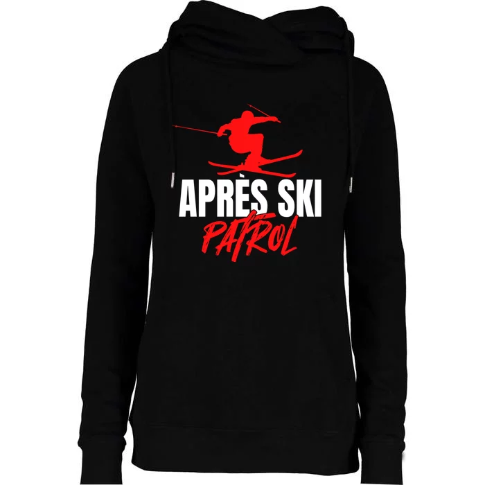 Great Skier 80s Retro Apresski Patrol Wear 90s Skiing Womens Funnel Neck Pullover Hood