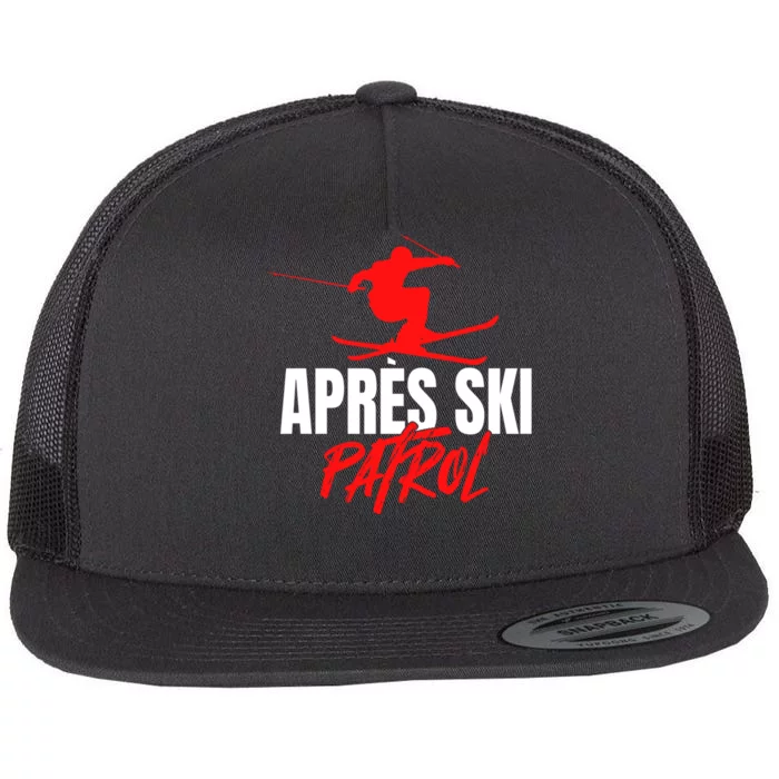 Great Skier 80s Retro Apresski Patrol Wear 90s Skiing Flat Bill Trucker Hat