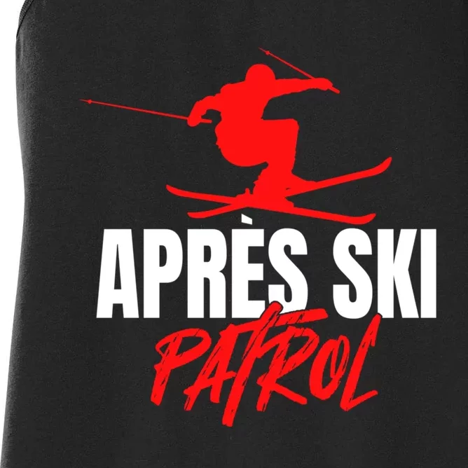 Great Skier 80s Retro Apresski Patrol Wear 90s Skiing Women's Racerback Tank