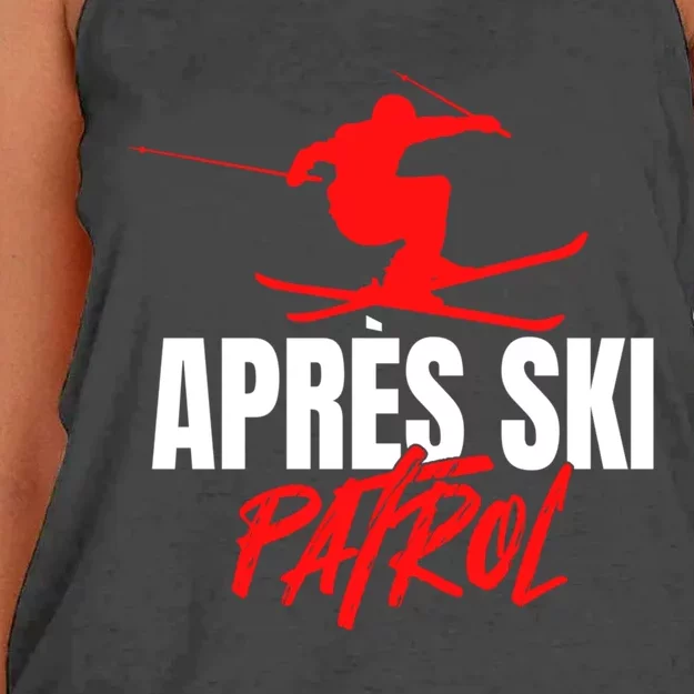 Great Skier 80s Retro Apresski Patrol Wear 90s Skiing Women's Knotted Racerback Tank