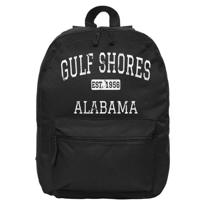 Gulf Shores Alabama Al Vintage 16 in Basic Backpack