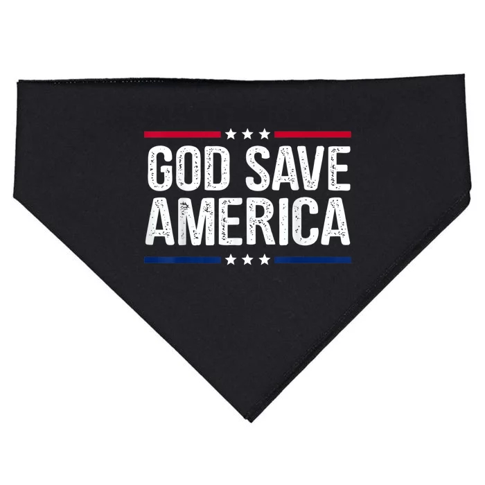 God Save America Retro Vintage Style Tee USA-Made Doggie Bandana