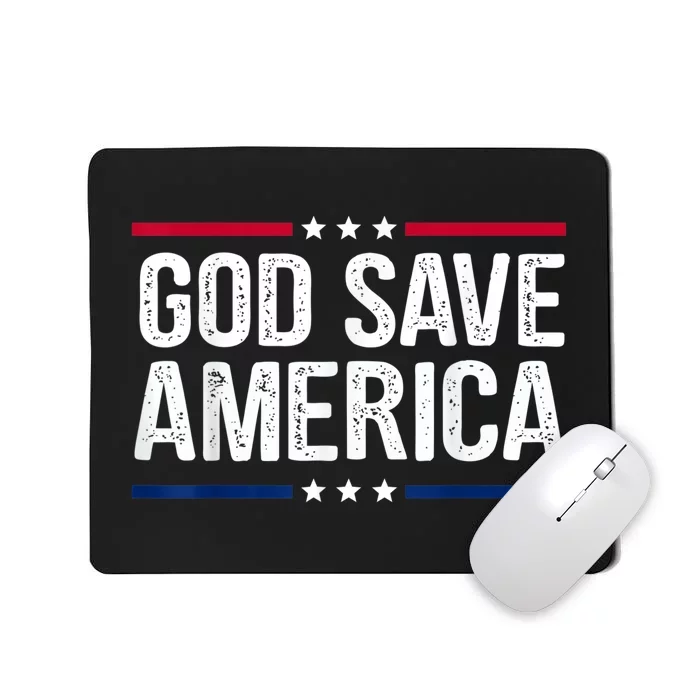 God Save America Retro Vintage Style Tee Mousepad