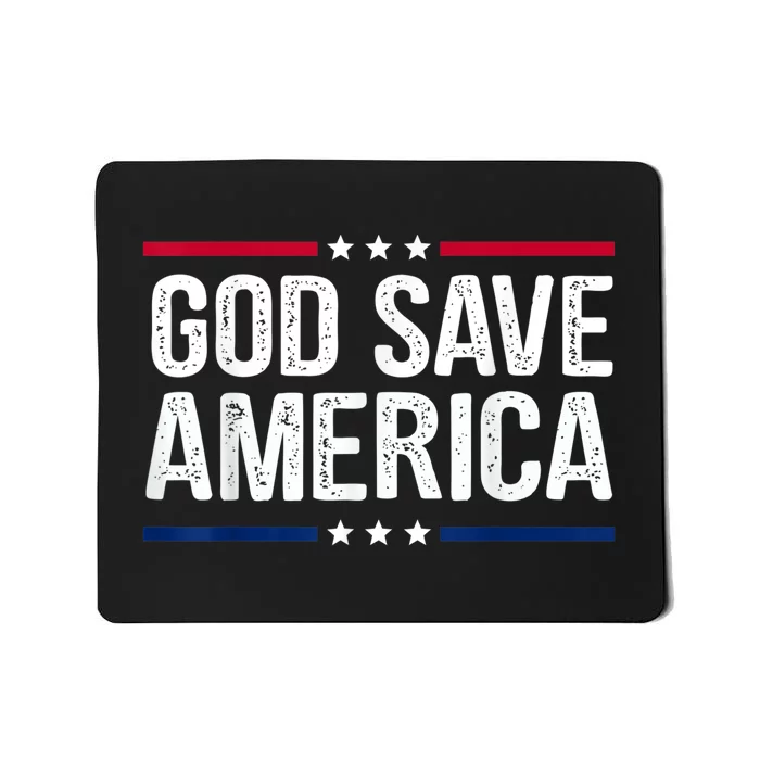 God Save America Retro Vintage Style Tee Mousepad