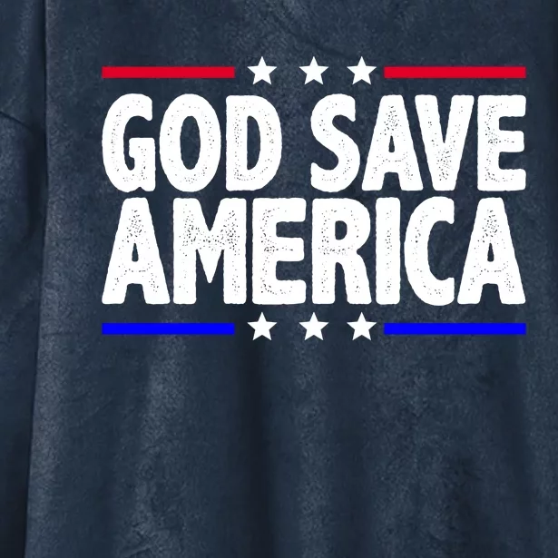 God Save America Political Election Hooded Wearable Blanket