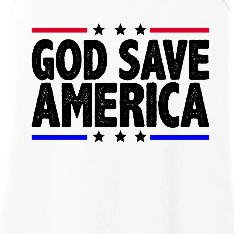 God Save America Political Election Ladies Essential Tank