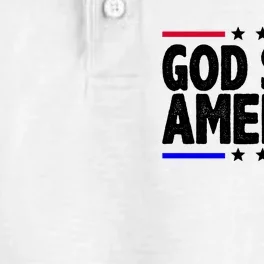 God Save America Political Election Dry Zone Grid Performance Polo