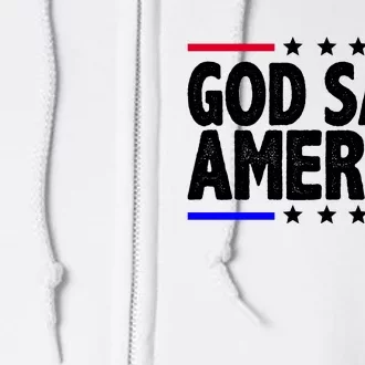 God Save America Political Election Full Zip Hoodie