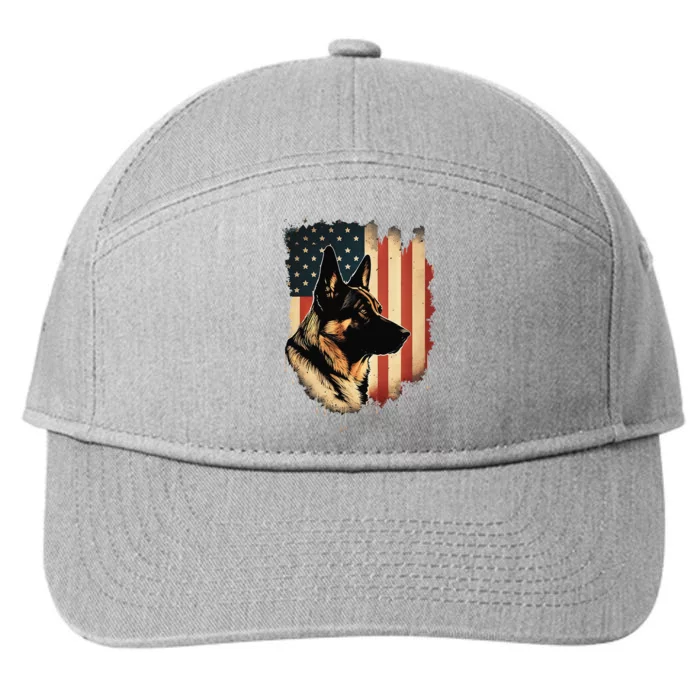 German Shepherd American Legend 7-Panel Snapback Hat