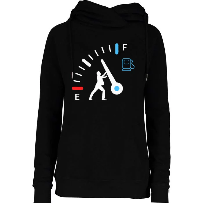 Gas Station Attendant Gas Pump Gasoline Fuel Womens Funnel Neck Pullover Hood