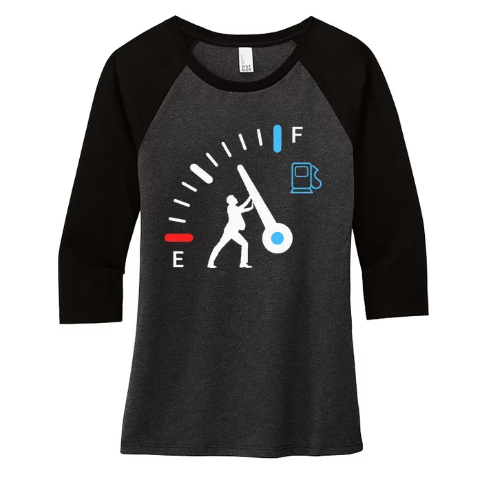 Gas Station Attendant Gas Pump Gasoline Fuel Women's Tri-Blend 3/4-Sleeve Raglan Shirt